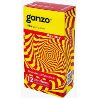 Презервативы "Ganzo Extase", точечно-ребристые, 12 шт.